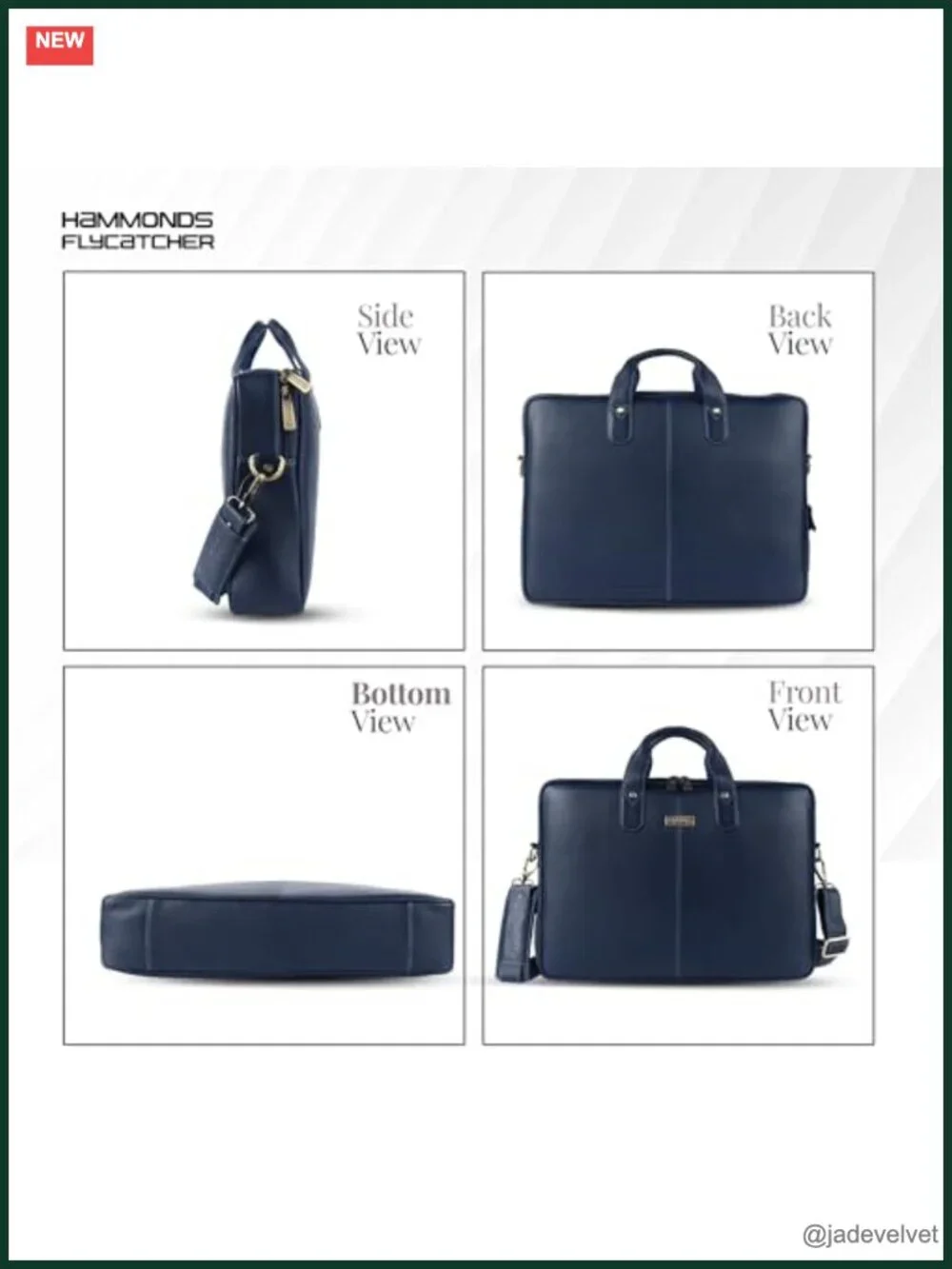 Genuine Leather Laptop Messenger Bag for Men, 15.6